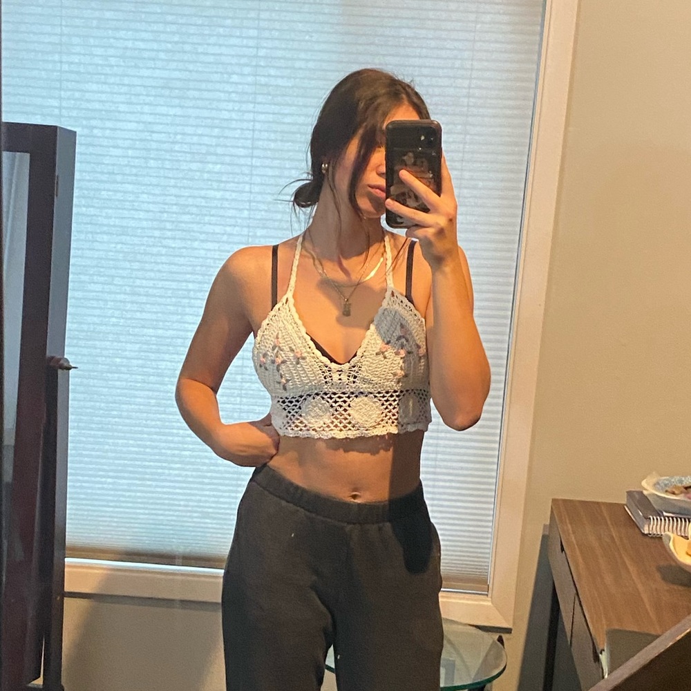 Knitted crop top